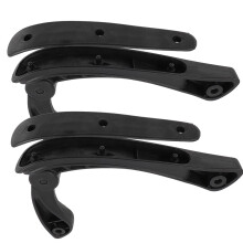 Black Plastic Armrest Cushion Replacement for Office Swivel