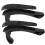 Black Plastic Armrest Cushion Replacement for Office Swivel 1