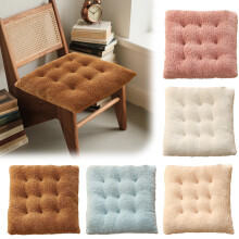 Fleece Seat Cushion 16x16x2.4 inch Polyester Warm Office