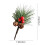 Artificial Pine Picks with Red Berries 2x3.14 Inch 3