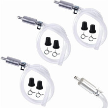 Brake Bleeder Hose with Check Valve Clutch Fluid Kit 3 Set