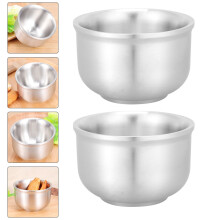 Round Bowls 304 Stainless Steel 2 Pcs 4.1 Inch
