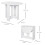 Space-saving Drop Leaf Table, Folding Dining Table for Small Space, Kitchen, Dining Room, White 5