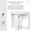 Space-saving Drop Leaf Table, Folding Dining Table for Small Space, Kitchen, Dining Room, White 7