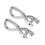 Front Drag Recovery Hook Front Trailer Hook 84280203 for  Sierra 1500 2019-2022 Silver 4