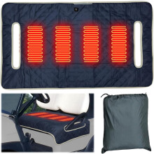 Heated Golf Cart Seat Cover Waterproof Universal 4-Zone