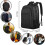 Mochila  para Laptop de Viagem, Bolsa Antirroubo Empresarial, Fina e Resistente, À Prova D'Água, para Laptops de 18 Polegadas com Porta de 9
