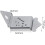 Mandolin tailpiece silver with cover and screws 2