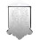 Mandolin tailpiece silver with cover and screws 7