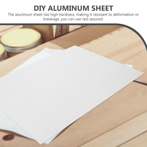 Ibasenice Aluminum Sheets for Crafts Silver 2Set 1