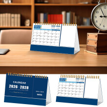 Desk Calendar 2026–2028 Standing Flip 10.43" x 7.28"