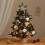 Miniature Pre-lit Christmas Tree 17.7 Inch Pine Tabletop 5