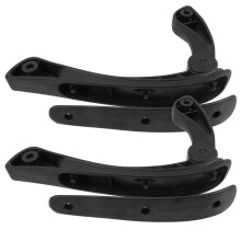 Office Chair Arm Pads with Lumbar Support 2 pcs Black