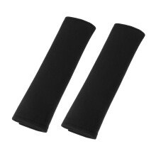 Flannel Car Seatbelt Pad Covers Universal Black 26x7cm 2 Pcs