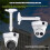 New CCTV Security Dome Camera Mounting Bracket Storage Base Power Cable Storage Box Ceiling Mounting Round Base 4