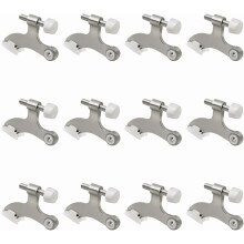 Hinge Pin Door Stopper Brushed Nickel 12 Pack