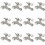 Hinge Pin Door Stopper Brushed Nickel 12 Pack 1