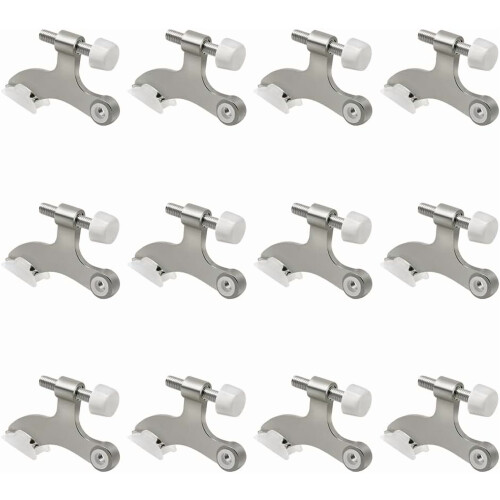 Hinge Pin Door Stopper Brushed Nickel 12 Pack