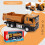 Alloy Engineering Vehicle Toy with Open Doors and Lights, 4