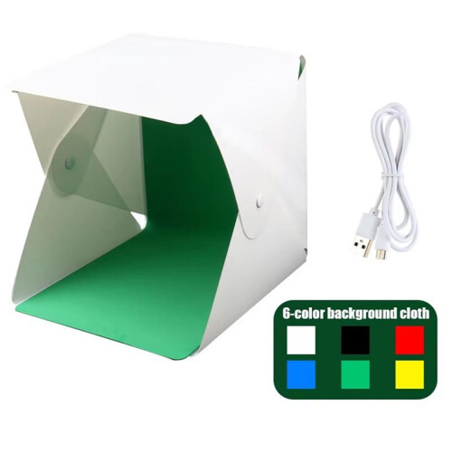 Lightbox Light Box  Photo Studio Box Photography Box Light Studio Shooting Tent Box Kit Multiple Color Backdrops 2