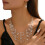Bohemian Ethnic Necklace and Earring Set White 2 pcs 2