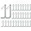 30Pcs Galvanized Steel Scaffolding Toggle Pins,Rust-Resistant Metal Locking Pins for Architecture,Furniture Installation 1