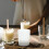 White Glass Candle Container Simple Design 2 Pcs 6