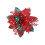 Glitter Poinsettia Artificial Flower 1 Pc 1