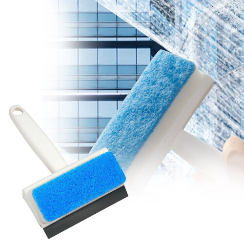 Window and Shower Door Cleaning Brush with Ergonomic Handle