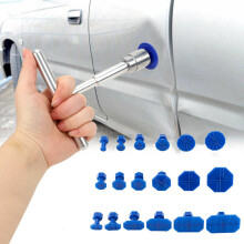 Car Dent Repair Kit T-Puller with 18 Blue Tabs