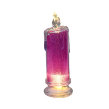 LED Flameless Rechargeable Candle Purple Remote Multi-Color