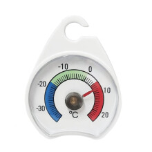 Digital Mini Refrigerator Thermometer with Red Indicator
