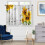 Sunflower Floral Kitchen Curtains with Bee Dragonfly 2