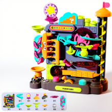 Kids Ball Drop Toy with Car Ramp and Ball Popper for Ages 3+