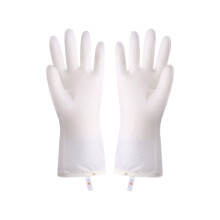 Velvet-Lined Dishwashing Gloves Rubber Thickened Waterproof