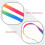 Rainbow Shoelaces for Sneakers 6 Pairs 5
