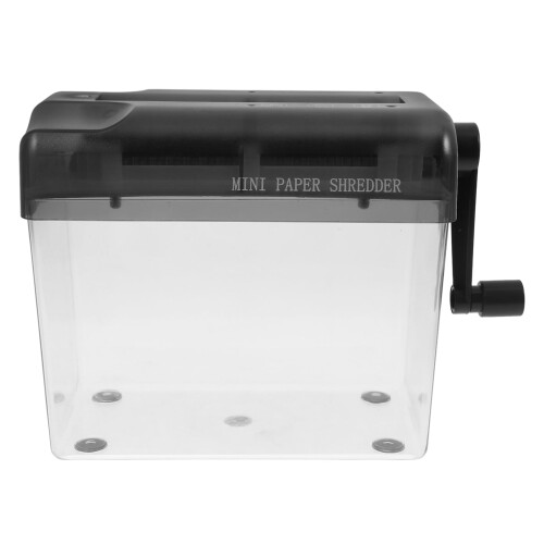 Goohochy Portable Desktop Hand Shredder Black