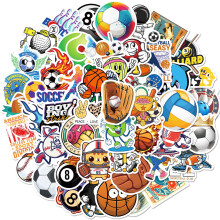 Sports Stickers Pack - Baseball Soccer Basketball Billiards