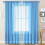 Sheer Linen Textured Voile Curtains 1 Panel Rod Pocket 1
