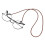 Eyeglass Strap Chain Brown PU 1 Pack 5
