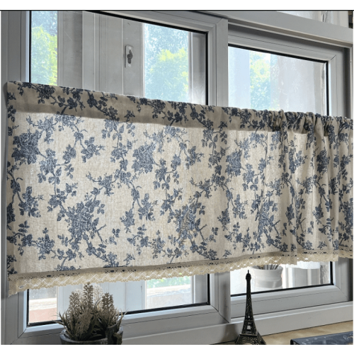 Kitchen Valance Curtains Cotton Linen 1 Pack 2