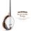 Banjo Bridge Adjustable Saddle for Mandolin Metal Wood 3