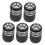 Tire Valve Stem Caps Black 5 Pcs 5