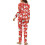 Women's Santa Claus Printed Pajama Set 2 pcs 5