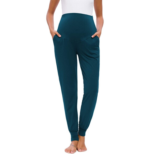 Women's Maternity Jeans Solid Casual Stretch Lounge Pants