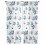 Sheer Curtains Blue Gray Eucalyptus on White 52x96 in Light 7