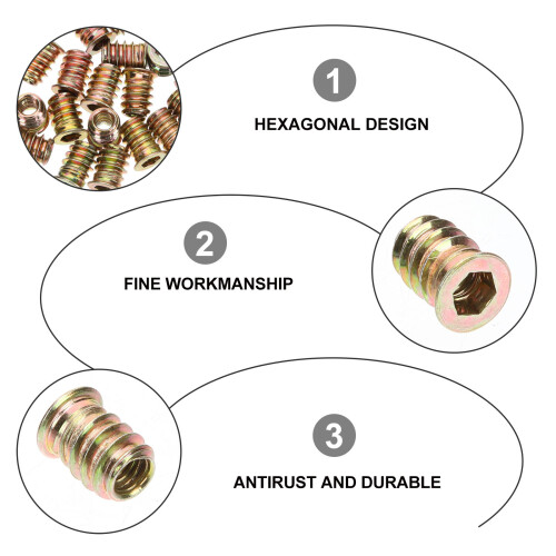 Embedded Nut Assortment for Woodworking 40 pcs 1