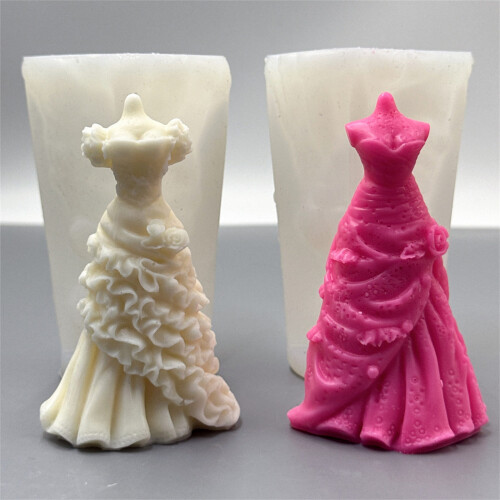 Princess Dress Silicone Mould for Epoxy Resin Casting 2