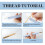 2 Pack Adjustable Punch Needle-Tool & Stitch-Embroidery Tools, with Needle-Threaders for Hand Sewing, Kit Tool Handmade 5