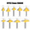 3D Router Bit V-Shaped Cutter 3D Milling Cutter Engraving Machine Cutter Woodworking Tools 9pcs 6